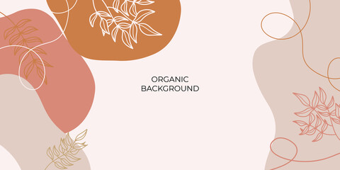 Abstract 2021 trendy universal artistic background templates with floral, leaves, organic, hand drawn, and lines. Good for cover, invitation, banner, placard, brochure, poster, card, flyer and other.