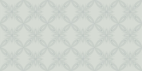 Decorative ornament in pastel colors. Monochrome pattern. Seamless wallpaper texture. Vector illustration for design.