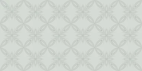 Foto op Plexiglas Decorative ornament in pastel colors. Monochrome pattern. Seamless wallpaper texture. Vector illustration for design. © PETR BABKIN