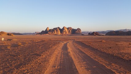 Morgen in Wadi Rum