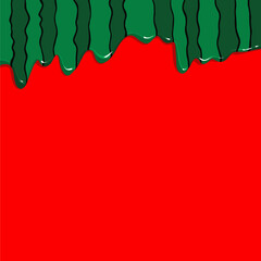 Red and Green stripes of watermelon texture background. Vector illustration.