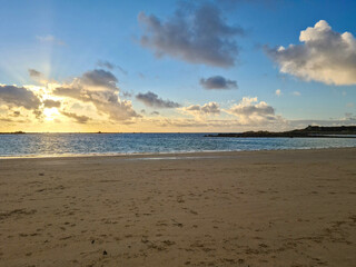 Chouet Beach Sunset, Guernsey Channel Islands