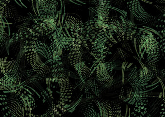 	
oil painted geometric pattern	
