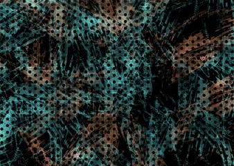 oil painted geometric pattern	