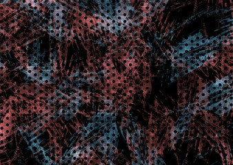 oil painted geometric pattern	