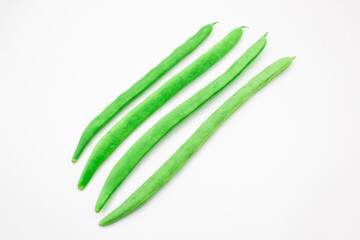 Green and fresh green beans