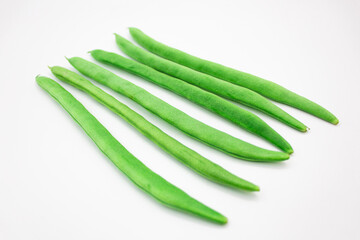 Green and fresh green beans