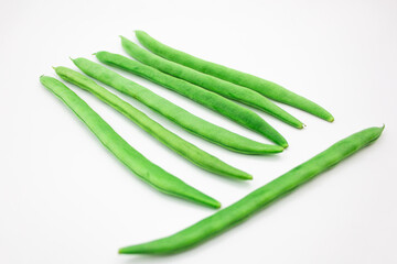 Green and fresh green beans