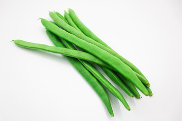 Green and fresh green beans