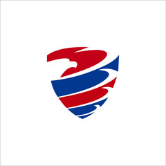 logo patriot emblem america falcon eagle icon templet vector templet nation 