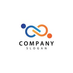 Infinity logo vector icon