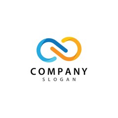 Fototapeta premium Infinity logo vector icon