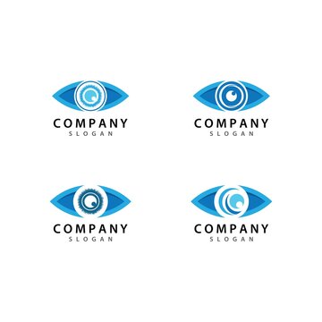 Eye care logo template