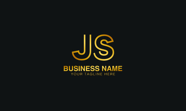 JS J S initial logo | initial based abstract modern minimal creative logo, vector template image. luxury logotype logo, real estate homie logo. typography logo. initials logo.