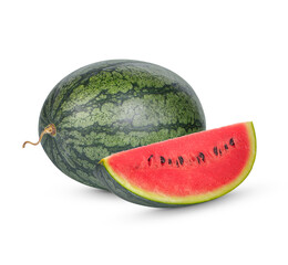 Fresh watermelon isolated on white background