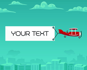 Naklejka premium Airplane vector illustration