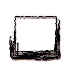 Grunge border frame for your design, messy decoration elements