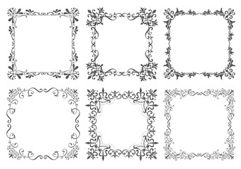 エレガントなフレームのセット