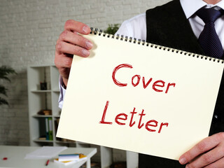 Financial concept about Cover Letter with inscription on the page.