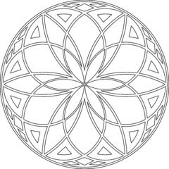 Fototapeta premium Chip carving vector for cnc, laser etc.