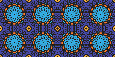 Seamless pattern with abstract style Premium Vector