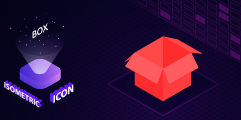 isometric icon. Vector illustration. 3d concept	