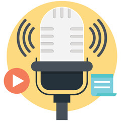 Live Events Flat Colored Icon