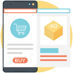 Fototapeta premium Multiple Mobile Screen Slides
