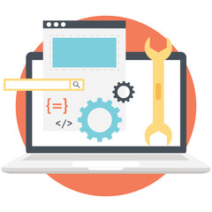 Page configuration or settings flat icon