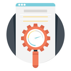 Web Optimization and seo concept Vector Icon