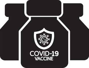 Coronavirus Covid-19 Vaccine icon design