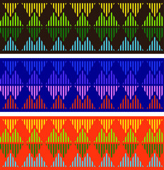 Vector seamless strips colorful pattern background. Vector repeated strips colorful pattern for wrapping paper  background, fabric print and fashion design. Vector art.