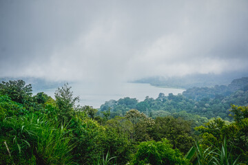 Fototapeta na wymiar Beautiful landscape of Buyan Lake in Bali