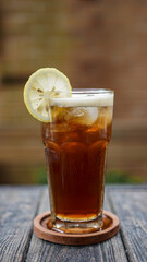 lemon tea on top table