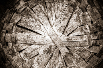 Abstract image of old wicker basket