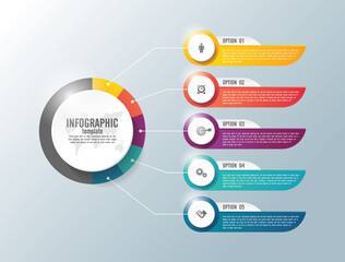 Presentation business abstract background infographic template