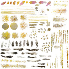 Freehand paint brush strokes. Various shapes. To create spectacular textures