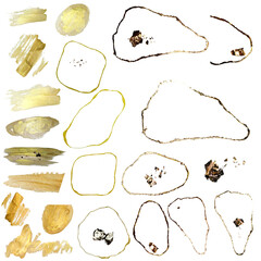 Freehand paint brush strokes. Various shapes. To create spectacular textures