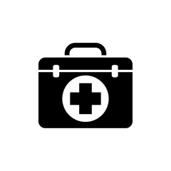 First aid kit icon design template vector isolated illustration