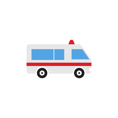 Ambulance icon design template vector isolated illustration