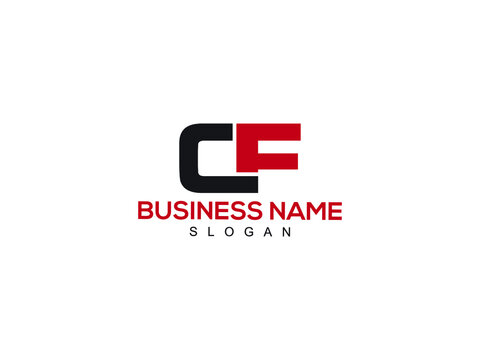 CF Letter Logo, cf logo image vector