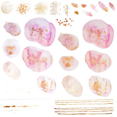 Freehand paint brush strokes. Various shapes. To create spectacular textures