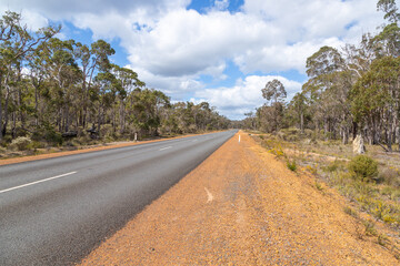 Panorama along the Brockman Highway close to Dadarrup in Western Australia