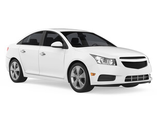 Fototapeta premium Sedan Car Isolated