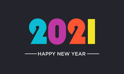 colorful illustrations, vectors, new year 2021 wishes