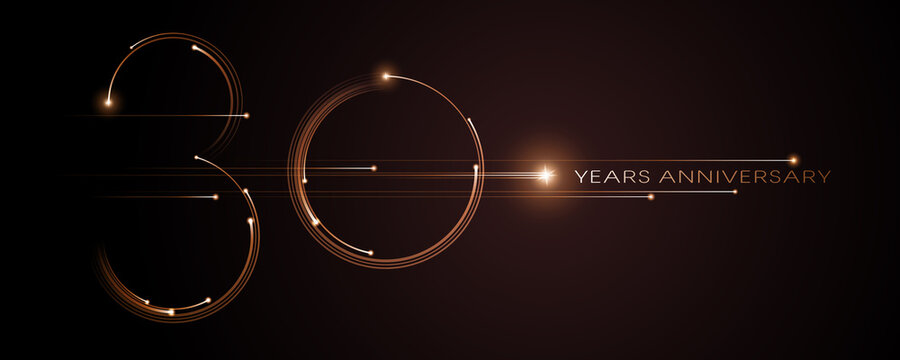 30 years anniversary vector icon, logo. Graphic design element