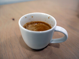 Relax with espresso coffee
