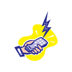 Obraz premium Vector remote control concept icon in flat style isolated on a white background in EPS10