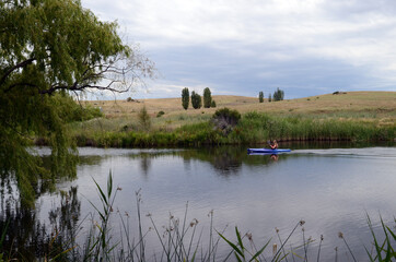 Obraz premium Paddling on the Snowy River