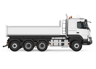 Tipper Dump Truck Isolated